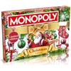 Winning Moves Gioco da tavolo Monopoli di Natale, gioca nei panni di Rudolph, pupazzo di neve o Babbo Natale e scambia la tua strada verso il successo, decorazione natalizia perfetta vicino all'albero