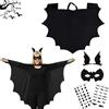Coffee Life Plus Costume Pipistrello Bambini, Vestito Halloween Pipistrello, per Festa in Maschera, Carnevale, Feste a Tema e Regali di Natale o Compleanno