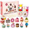 Gudotra Kit Regalo Bambina 12 Pezzi Argilla ad Asciugatura all'Aria Plastilina per Bambini attività Artistiche Giochi Bambina 5 6 7 8 9 10 Anni (Torte)