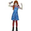 FIESTAS GUIRCA | Costume Bambola Assassina per Bambini - Maglietta e Salopette - Costumi Horror per Halloween, Oktoberfest e Feste in Maschera - Ideale per Bambine