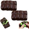 Generico 2PCS Chocolate Wax Cracking Stress Ball - Fidget & Sensory Anti-Stress | Food Squeeze Stress Relief for Home, Office, School, Travel, Parties, Classrooms, Party Favors