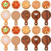 UR URLIFEHALL 50 pezzi 10 stili resina pizza casa delle bambole in miniatura cibo cucina set per la casa cucina micro paesaggio decorazioni per feste