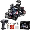 ARRIS 1:43 3-Wheel Drive RC Drift Car, Mini RC Moto Auto Blu
