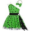 Generico 3 Mesi - 12 Anni Vestiti Carnevale Bambina Set Vestito Costume Per Età Della Pietra Costume Da Ciottolina Con Osso Fascia Per Bimba E Bambino Costumi Da Festa Di Carnevali Vestiti Carnevale Neonata