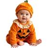 Generic Costume Zucca Primo Halloween Neonato 2 Pezzi Bebè Unisex per Festa di Halloween, Carnevale, Servizi Fotografici, Eventi Mascherati, Feste a Tema, Dolcetto o Scherzetto