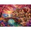 Yunlus Puzzle da 1000 pezzi per adulti Impossible 71,1 x 50,8 cm | Puzzle da 1000 pezzi Difficile impegnativo Puzzle 1000pc Puzzle Tramonto Cottage Costiera Città Fiore Barche a Vela Puzzle