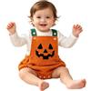 Generic Costume Zucca Primo Halloween Neonato 2 Pezzi Bebè Unisex per Festa di Halloween, Carnevale, Servizi Fotografici, Eventi Mascherati, Feste a Tema, Dolcetto o Scherzetto