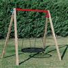 SavinOutdoor Altalena Deluxe con n.1 Sedile a Cesto con Corde in PP Colore Nero
