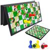 ZOSIGN Snakes and Ladders, 13CM Gioco Scale E Serpenti, Gioco da Tavolo Magnetico -- Ideale per Il Tempo Libero E I Viaggi