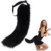 ZOSIGN Coda di Animale per Cosplay, Coda di Volpe Peluche, Code di Pelliccia di Volpe Finta, per Travestimento di Gatto, Lupo, Volpi, Accessori per Costumi Feste per Halloween, Cosplay, Carnevale