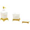 Sisyeuo Set da bagno per bambini, bottiglia di lozione, porta spazzolino da denti, porta sapone per giochi di ruolo e giochi di ruolo, accessori teatrali per bambini