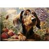 Ulord Grandi puzzle per adulti 300 pezzi bassotto cucciolo palying in giardino puzzle per adulti giocattoli regalo decorazione famiglia bambini puzzle