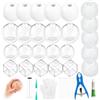 OKESYO Set per squishy fai da te, macchina per adulti e bambini, con pinze, set Squishy fai da te con 25 pelli di palline e accessori, set per fare slime fai da te, idea regalo