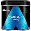 Aldous Bio Omega 3 Olio di Pesce - 3000mg Dose Alto Dosaggio - Acidi Grassi Essenziali | EPA e DHA - 210 Olio di Pesce Capsule - Integratore Occhi, Cuore, Cervello - Integratore Omega 3 - Fish Oil - ALDOUS