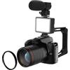 Wodsty NbgrvB 64MP 4K per fotocamera a doppio obiettivo, zoom 16x, Wi-Fi per Camco | 4K per doppia fotocamera con zoom 16x, 64MP Wi-Fi per videocamera WiFi 4K per fotocamera doppia per videocamera 64MP