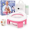 RebelEver Vasino bambini, riduttore wc bambini, vasino portatile da viaggio | Portatile, pieghevole, leggero