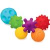 Infantino - Set di Palline Colorate Testurizzate di Diverse Dimensioni e Forme, per Esplorazione Sensoriale e Sviluppo Tattile, 6 pezzi, dai 6 Mesi in Su