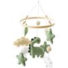 Gobesty Giostrina Culla Neonato, Carillon Neonati Fiori Farfalle in Feltro | Giostrina Neonato, Decorazione Cameretta, Idea Regalo Nascita, per Fasciatoio & Culla Bambina Bambino