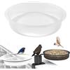 Generisch Vassoio per mangime per uccelli, abbeveratoio rotondo per animali | Vassoio per mangime di ricambio per giardino, parco, cortile, terrazza, esterno, terrazza, balcone,