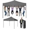 Aoxun Gazebo 3x3 pieghevole impermeabile Pop-Up con Borsa a Rotelle | Gazebo pieghevole 3x3 impermeabile Pop-Up con borsa a rotelle e sacchi di sabbia per una protezione come gazebo giardino