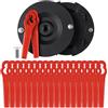 vsshe Set di Lama Decespugliatore, Disco per Decespugliatore e 20 Pezzi Lame di Ricambio, Lame per Tagliaerba, Compatibili per Tosaerba Einhell, Accessori per Lames in plastica per Tosaerba