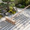 BangBangDa Outdoor Zen Garden Rake Large - Rastrello giapponese da giardino in sabbia rocciosa - 122 cm di lunghezza 5 denti in rovere massiccio - regalo antistress fai da te per adulti