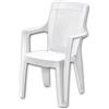 Plastica Alto Sele POLTRONA SEDIA IN RESINA LINEA RATTAN CON BRACCIOLI MOD. MADDALENA ARREDO GIARDINO 004708