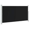 RJPLMFV Tenda Lateral retrattile 170 x 300 cm, colore: Nero | Schermo in poliestere, base in acciaio solido, retro automatico, per terrazza o balcone