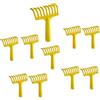 Generico FITOFORTE-10pz Rastello 9 denti raccolta olive | Plastica resistente, foro per manico, 9 denti