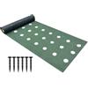 Dottduya Telo anti-erbacce, 6 x 1 m, pre-forato, con 6 | Permeabile all'acqua, biodegradabile, fori per piante finiti, materiale robusto, protezione per aiuole e prato