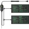 Luxbird Tappetino riscaldante per Piante con termostato, 2 tappeti Termico | 52,7 x 25,4 cm, PVC impermeabile, 30W, per serra e germinazione, 1 controlla piu tappeti, Memoria, Calibrazione