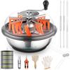 Spolehli Trimmer manuale Bud Trimmer da 16 pollici, per taglio Twist-Spin con 3 lame in acciaio inox, forbici per potatura e rete di asciugatura per foglie, germogli, fiori