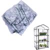 Generic Copertura di ricambio per mini serra, 69 x 49 x 126 cm, con cerniera | PVC impermeabile, copertura trasparente, porta arrotolabile, telaio non incluso, copertura per piante da esterno