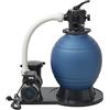 Ziaphsol POMPA FILTRO A SABBIA 1000W 16.800L h XL CONTENITORE FILTRO ANTICORROSIONE 46 CM 18 POLLICI PER PISCINE FUORI ATTACCO 3,8 CM CON PREFILTRO ESTERNO PER LA Cura