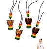 LONZIKP Mini Tamburi Africani 4 Pezzi (2 Colori), Design da Appendere e Indossare, Strumento Ritmico Tascabile per Pratica Libera, Viaggi e Idee Regalo Educational per Bambini e Adulti
