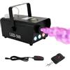 KANBCNG Macchina del fumo da 500 W con LED RGB, serbatoio da 300 ml | Nebbia continua automatica, volume di nebbia 6000 cu.ft/min, portatile, per Halloween, matrimoni, feste, DJ e palcoscenico