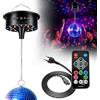 BORDEAG Mirror Ball Motor, 14,5 x 9 cm, sfera da discoteca DC5V con motore, sfera a specchio, con telecomando, multicolore, per decorazione di stanze, palcoscenico, carico massimo fino a 5 kg