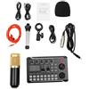 DWIKRYT Podcast, set di microfono streaming, microfono USB, condensatore a reni, 8 modalità sonore, 16 effetti sonori, set mixer audio compatibile con dispositivi Fast System, applicazioni