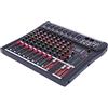 panfudongk Mixer professionale | mixer audio DJ mixer soundboard console 8 canali, interfaccia USB + 48 V Phantom Power