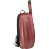 GEWA Space Bag Rosso con astuccio per arco - Custodia/zaino per violino 4/4-3/4 - Coperchio esterno in policarbonato - Schienale ergonomico - Scomparti per accessori