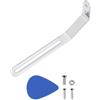 eMagTech 1Pc Guitar Guard Bracket Piastra Di Protezione Per Chitarra Elettrica Staffa In Metallo Con Viti Dado Bullone Compatibile Con Musiclily Pro Compatibile Con JAZZ Chrome