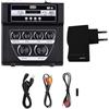 MOOILKO MF-8 Mini Mixer esterno Echo stereo Amplificatore di ingresso doppio microfono con effetto registrazione BT Mp3 Artisti e Band(MF-8-Black)