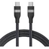 Anker Cavo Anker da USB-C a USB-C (90 cm/180 cm, 240 W, intrecciato riciclato) 180 cm / Nero