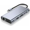 KLK Commerce InAndOutdoorMatch - Hub USB-C - 11 porte - HDMI 4K - Ethernet