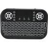 Markenlos Mini tastiera wireless con touchpad - 2.4 GHz RF, multi-touch, ricaricabile - nera
