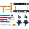 OEM Kit di riparazione da 18 pezzi per Nintendo Switch Joy-Con: include joystick analogici 3D, fusibile, molla di scorrimento e altro