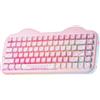 Selius Tastiera meccanica rosa - 75% di dimensioni compatte - Interruttori lineari - Illuminazione RGB - Compatibile con interruttori sostituibili