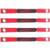VANZACK 2 Paia Maniglie per Kayak Antiscivolo Rosse in PVC e PP | Impugnatura Stabile, Sostituzione Compatibile, per Kayak Sit-on-top e Canoa, Uso Nautico, Garage