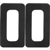EXCEART 2 Pezzi Toppa di Collegamento per Pinna 9 Pollici in PVC Nero | Scatola Pinna Centrale di Surfboard e Longboard, Installazione Fai da Te Colla Marina