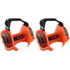 Sosoport Scarpe Rotelle Regolabili Ruote Led, Clip-on per Principianti | PVC Arancia, Meccanismo a Tre Fori e Fibbia, per Scarpe Sportive e Pratica All'aperto